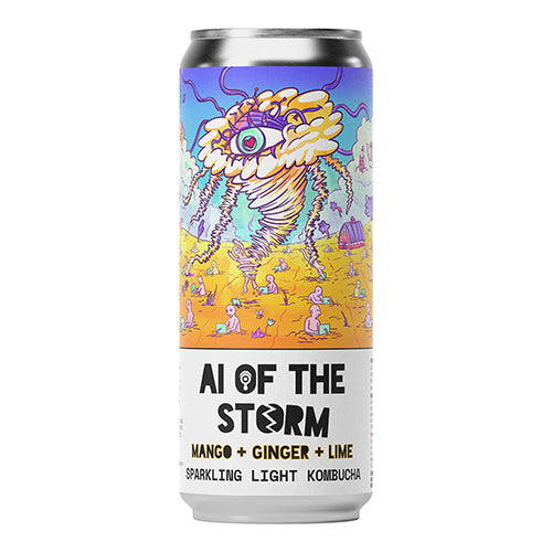 Counter Culture AI of the Storm Mango + Ginger + Lime Kombucha Soda 330ml   12