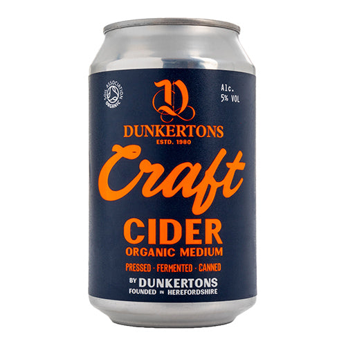 Dunkertons Craft Organic Cider 330ml Can  12