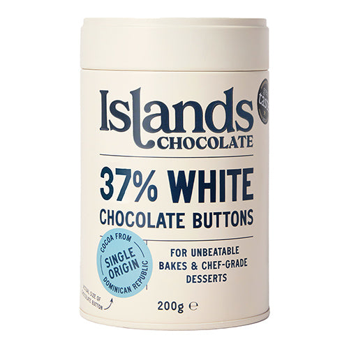 Islands Chocolate 37% white giant chocolate buttons 200g   6