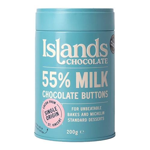 Islands Chocolate 55% Milk giant chocolate buttons 200g   6