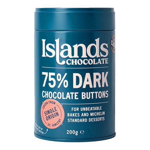 Islands Chocolate 75% Dark giant chocolate buttons 200g   6