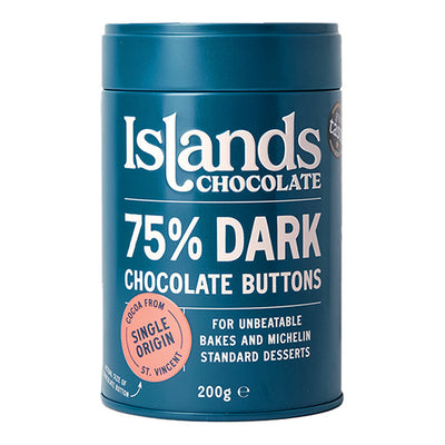 Islands Chocolate 75% Dark giant chocolate buttons 200g   6