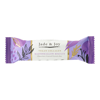 Jade & Joy Vegan Collagen Marshmallow Biscuit Protein Bar 50g   12