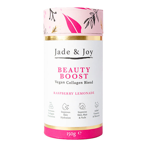 Jade & Joy Superfoods Beauty Boost Vegan Collagen Raspberry Lemonade 150g   12