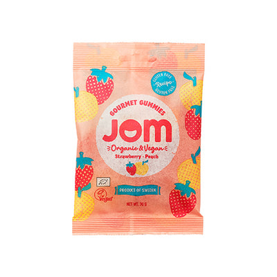 JOM Organic Strawberry & Peach Gummies 70g   16