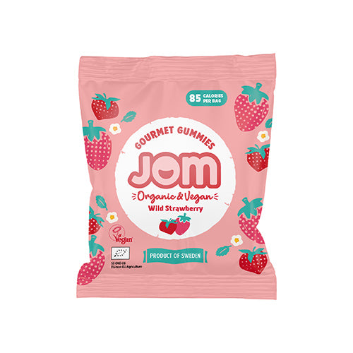 JOM Snack Packs Organic Wild Strawberry Gummies 25g   18