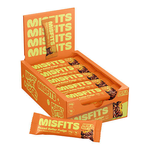 Misfits Plant Based Peanut Butter Fudge Protein Bar 50g   15