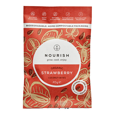 Nourish Strawberry Coconut Bites 40g   10