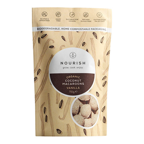 Nourish Vanilla Macaroons 110g   10