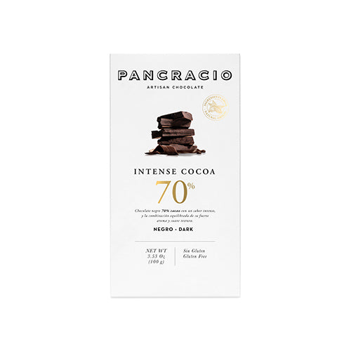 Pancracio Intense Cocoa 70% Dark Chocolate Bar 100g   20