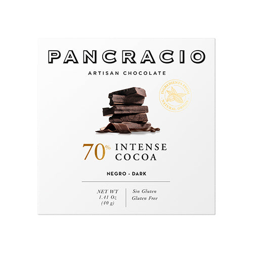 Pancracio Intense Cocoa 70% Dark Chocolate Bar 40g   20