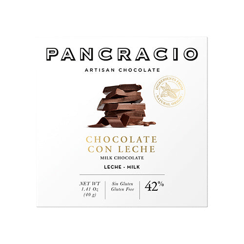 Pancracio Milk Chocolate Bar With 42% Cocoa 40g    20