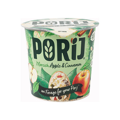 Porij Moreish Apple & Cinnamon Instant Porridge Pot 60g   8