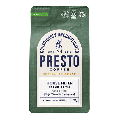 Presto Coffee Roasters House Filter Ground Coffee 200g   6