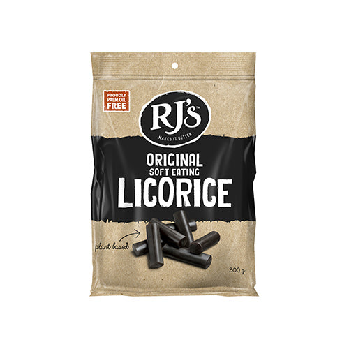 Rj's Natural Soft Eating Licorice 300g   12