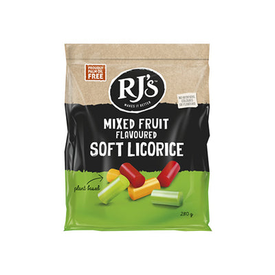 Rj's Soft Eating Mixed Fruit Licorice 280g   12