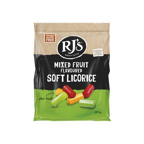 Rj's Soft Eating Mixed Fruit Licorice 280g   12