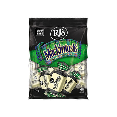 Rj's Mackintosh Licorice Toffees 170g   12