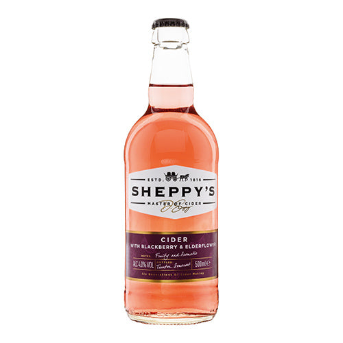 Sheppy's Cider with Blackberry & Elderflower 500ml   12