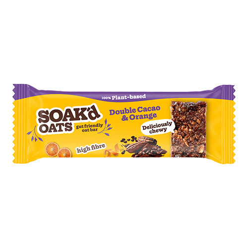 SOAK'd OATS Double Cacao & Orange Oat Bar 42g   16