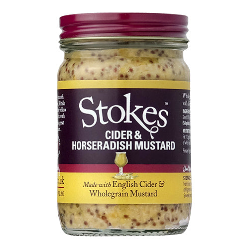 Stokes Cider & Horseradish Wholegrain Mustard 185g   6