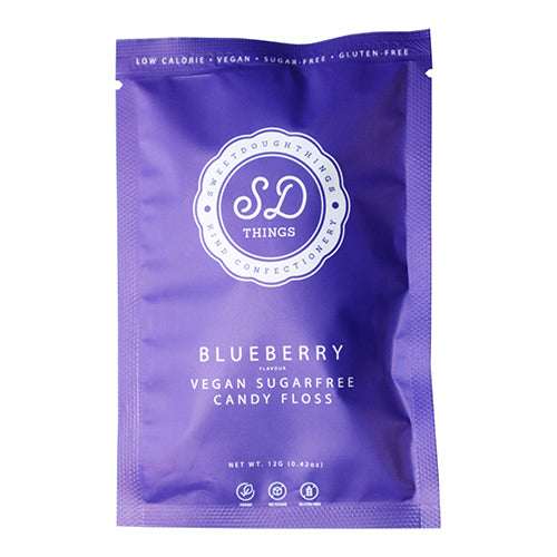 SweetDoughThings Blueberry Flavour Sugar-Free Candy Floss 12g  10