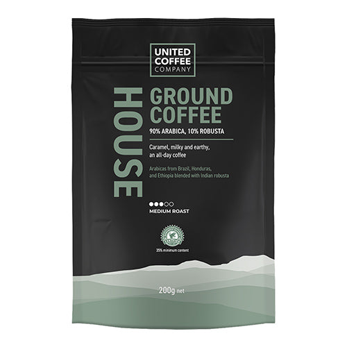 United Coffee House Roast Ground Coffee 200g   12