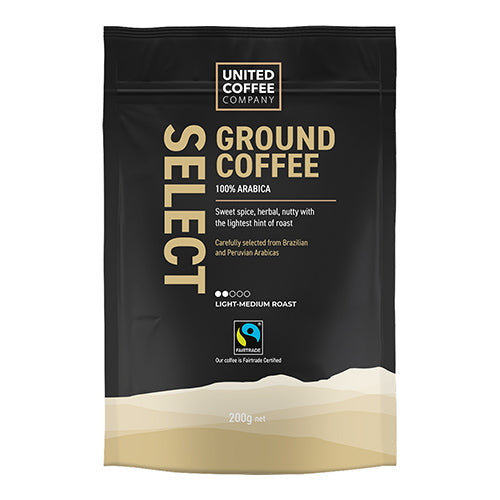 United Coffee Select Roast Ground Coffee 200g   12