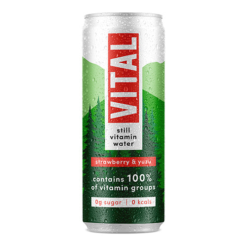 VITAL Still Strawberry & Yuzu Vitamin Water 330ml   12