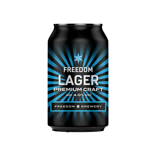 Freedom Brewery Premium 4% Lager Can 330ml   24