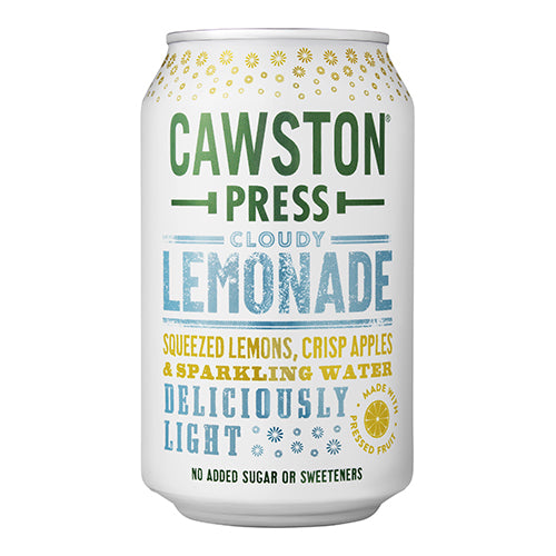 Cawston Press Sparkling Cloudy Lemonade 330ml Cans   24