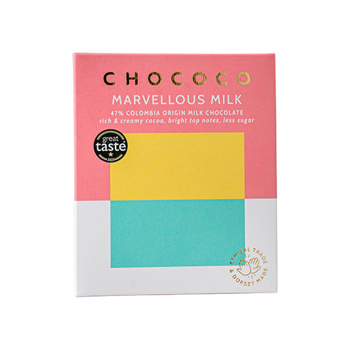 Chococo 47% 'Marvelous Milk' Chocolate Bar 75g   12