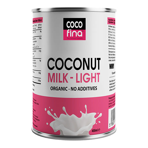 Cocofina Organic Coconut Milk Light 400ml   6