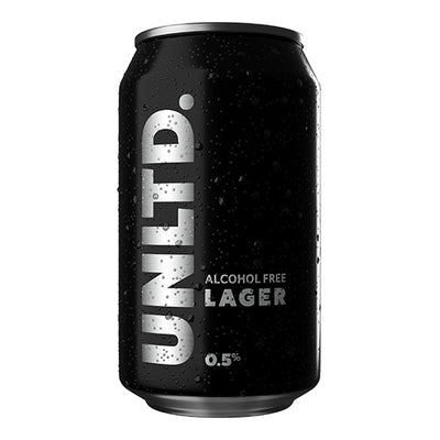 UNLTD. Lager 0.5% abv Can 330ml   12