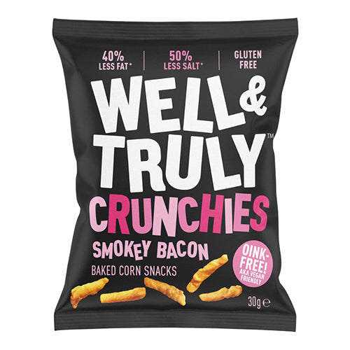 Well&Truly Crunchies Smokey Bacon 30g   10