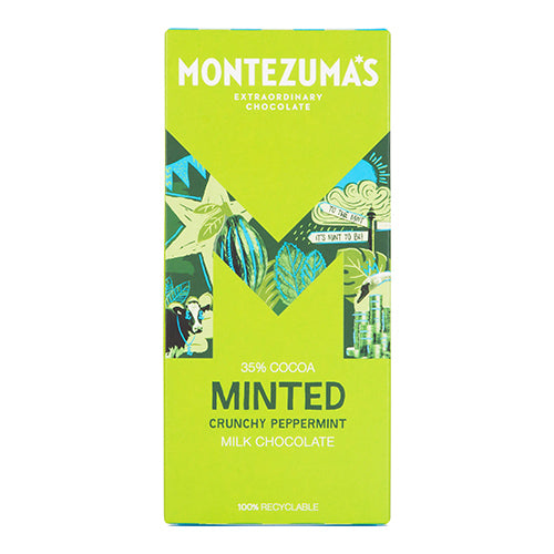 Montezuma's Minted Milk with Crunchy Peppermint 90g   12