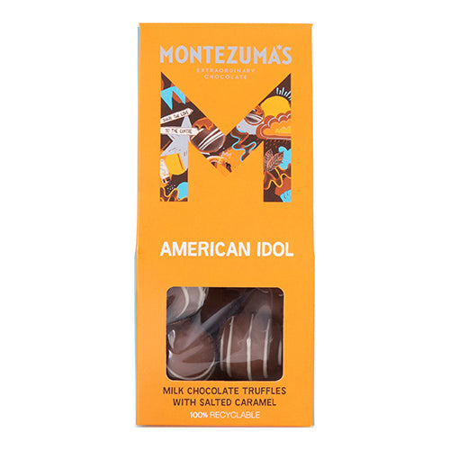 Montezuma's American Idol  Milk Chocolate Truffles with Salted Caramel Carton 120g   10