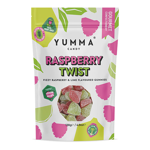 Yumma Candy Raspberry Twist Pouch 138g   7