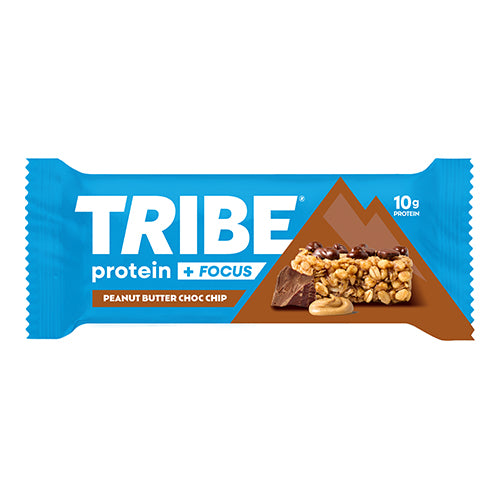 TRIBE Protein + Focus Flapjack - Peanut Butter Choc Chip 60g   12