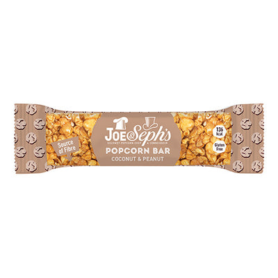 Joe & Seph’s Coconut & Peanut Popcorn Bar 27g   12