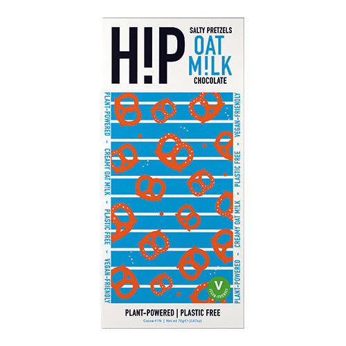 H!P Salty Pretzals Oat Milk Chocolate 70g   12