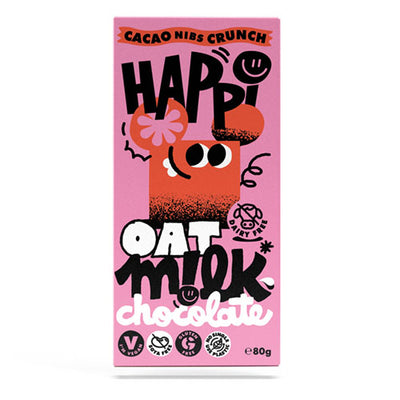 HAPPi Cacao Nibs Crunch Oat M!Lk Chocolate 80g   12