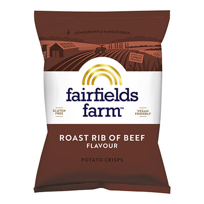 Fairfields Farm Crisps Roast Rib of Beef Crisps 40g   36