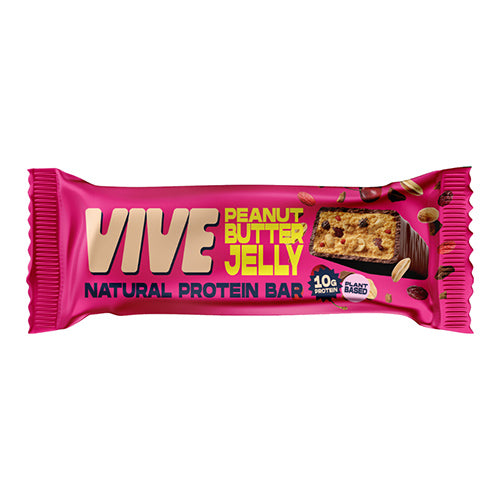 Vive Natural Protein Bar, Peanut Butter Jelly 49g   12