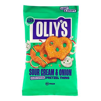 Olly's Pretzel Thins - Vegan Sour Cream & Onion 35g   10