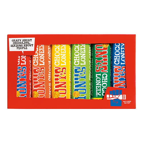 Tony's Chocolonely Rainbow Tasting Pack 288g   12