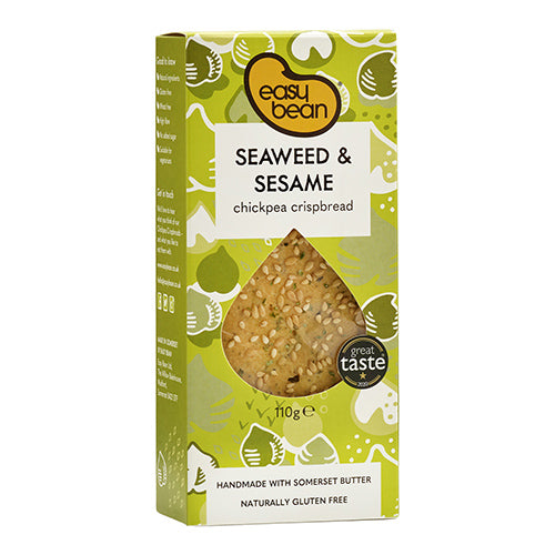 Easy Bean Seaweed & Sesame Chickpea Crispbread 110g   8