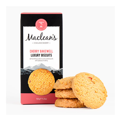 Macleans Cherry Bakewell Luxury Biscuits 150g   12