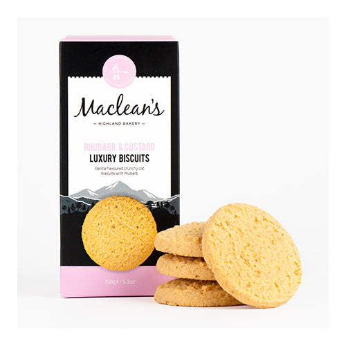 Macleans Rhubarb and Custard Luxury Biscuits 150g   12