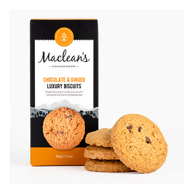 Macleans Chocolate & Ginger Luxury Biscuits 150g    12